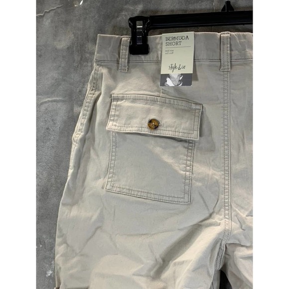 Style & Co Women's Stone Wall Mid-Rise Roll-Cuff Short Bermuda Shorts SZ 8 - Picture 4 of 11